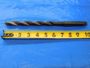 14.5mm HSS TWIST DRILL BIT MORSE TAPER #2 SHANK 6" LOC 10 7/8 OAL MT2 - JC2052AY3