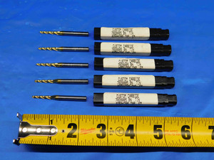 5 PCS 2 DEGREE 3/32 - 3/16 O.D. 3/4 LOC TIN TAPERED CARBIDE END MILL 3/16 SHANK  - BR3644BR3