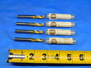 4pcs CUMET 5/16 OD 13/16 LOC TIN ROUGHING BALL NOSE CARBIDE END MILL 3 FL .3125 - BR3638BR3