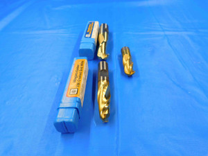 LOT OF 3 NIAGRA CUTTER TIN SOLID CARBIDE/HSS BALL NOSE END MILLS SIZES UP TO 5/8 - BT2625BR3