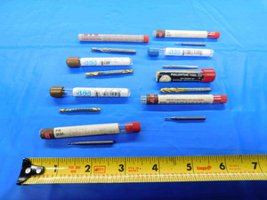 LOT OF 8 SGS/RTW/FULLERTON TIN CARBIDE BALL NOSE END MILLS SIZES UP TO 3/16" - BT2634BR3