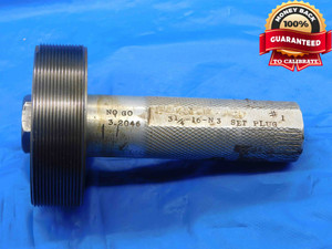 3 1/4 16 N 3 SET THREAD PLUG GAGE 3.25 3.250 NO GO ONLY P.D. = 3.2046 FULL FORM - DW26839RD