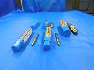 5 PCS NIAGARA CUTTER TIN/HSS SOLID CARBIDE BALL NOSE END MILLS SIZES UP TO 1/2 - BT2684BR3