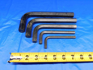5PC SET OF METRIC ALLEN WRENCHES SIZES INCLUDE 8, 10, 14, 17 AND 19mm - BR3776LVR