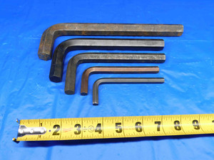 5PC SET OF METRIC ALLEN WRENCHES SIZES INCLUDE 8, 10, 14, 17 AND 19mm - BR3778LVR