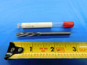 NEW FULLERTON TOOL INC. 0.219 OD CARBIDE REAMER SPIRAL .219 .2190 .2188 OVERSIZE - BT2707BR3