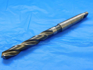 NATIONAL 41/64 O.D. HSS TWIST DRILL BIT MORSE TAPER #2 SHANK .6406 MT2 USA MADE - JC2217AY3
