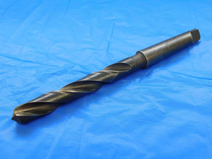 NATIONAL 19/32 O.D. HSS TWIST DRILL BIT MORSE TAPER #2 SHANK .5937 MT2 USA MADE - JC2221AY3