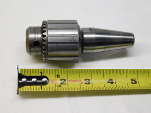 JACOBS No.32 BALL BEARING DRILL CHUCK 0-3/8 CAPACITY 1.131-.625 TAPER SHANK - BR3812BBT