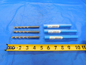 3pcs SGS CARBIDE SQUARE END MILLS 3/8 DIA 2 1/2 LOC 4 1/4 OAL 3/8 SHANK .375 - CB2737BR3