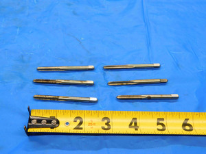 6 PC. LOT OF HSS 10 - 32 NF PLUG TAPS .190 10-32 UNF THREADING 4 STRAIGHT FLUTE - CB1059LVR