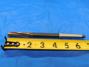 7/16 O.D. HSS REAMER MORSE TAPER #1 SHANK SPIRAL 6 FLUTE MT1 .4375 ONSIZE 11 mm - CB0116LVR