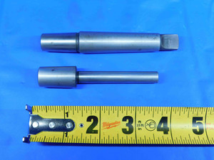2 PCS JACOBS DRILL CHUCK ARBORS MORSE TAPER #2 TO JT33 AND 3/8 SHANK TO JT6 - BR3415BS3