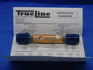 CERTIFIED 1 1/16 16 UN 2A SET THREAD PLUG GAGE 1.0625 GO NO GO = 1.0204 1.0154 - DW26940TLC