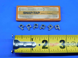 6pcs NEW SECO SNAP-TAP 9NR0.086FG P30 S25M CARBIDE GROOVING INSERTS INDEXABLE - BR4052BH3