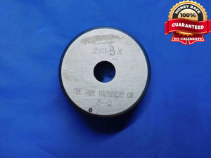 .2613 CLASS X MASTER PLAIN BORE RING GAGE .2500 +.0113 OVERSIZE 1/4 6.637 mm - AJ0002AJ4