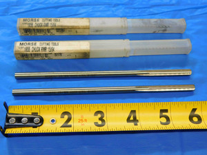 2pcs MORSE 15/64 O.D. HSS CHUCKING REAMER 6 FLUTE .2343 8162 USA MADE MILLING - JC2556BR3