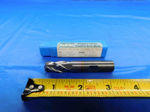 NEW NIAGARA 1/2 O.D. 1" LOC TICN BALL NOSE CARBIDE END MILL 4 FL 9770 97731 .5 - BT2993BR3