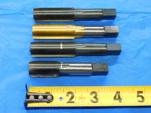4 PCS VARIOUS BRANDS 3/4 16 NF GH3 HS PLUG TAP 4 STRAIGHT FL .75 CNC THREADING - JC2564AY3