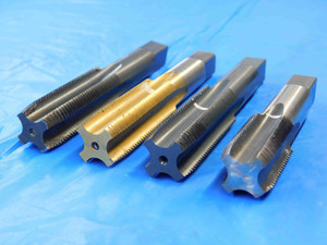 4 PCS VARIOUS BRANDS 3/4 16 NF GH3 HS PLUG TAP 4 STRAIGHT FL .75 CNC THREADING - JC2564AY3