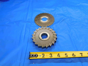 2 PC. LOT OF HSS SIDE MILLING CUTTERS MILL TOOLING MACHINIST 4" AND UP - CB3174BY2