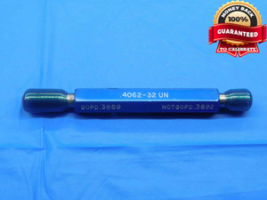 .4062 32 UN THREAD PLUG GAGE GO NO GO P.D.'S = .3859 & .3892 13/32 UN-3B CHECK - DW27135AP4