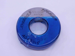 3/4 14 ANPT 6 STEP PIPE THREAD RING GAGE .75 .750 .7500 NPT CREST CHECK - DW27192AP4