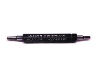 NEW M2.5 X .45 4H5H STI HELICOIL THREAD PLUG GAGE 2.5 0.45 GO NO GO = 2.792 2.832 - MS6898MJ
