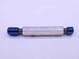 9/16 12 NC 2 THREAD PLUG GAGE .5625 GO NO GO P.D.'S = .5084 & .5140 UNC-2 CHECK - DW27270RD