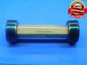 2 1/16 20 UNS 3B THREAD PLUG GAGE 2.0625 GO NO GO P.D.'S = 2.0300 & 2.0348 CHECK - DW27274AP4