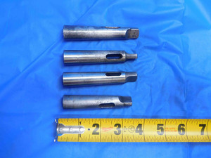 4pcs MT#1 INSIDE TO MT#2 OUTSIDE MORSE TAPER ADAPTER REDUCER SLEEVE MT1 MT2 - AJ0392AB3