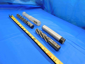 2 PC. LOT OF HSS END MILLS ROUGHING 1" CUTTING DIAMETER 1" SHANK 4 TO 5 FLUTE - CB3306BR3