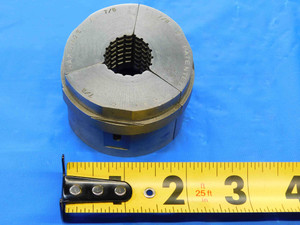 3pc SET HARDINGE S20 COLLET PADS ROUND SERRATED 7/8 .875 USA MADE - JC2725BH3