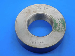 SHOP MADE 2.062 24 SOLID THREAD RING GAGE 2.0620 2 1/16 2.0625 INSPECTION CHECK - DW27324AM4 SHOP MADE 2.062 24 SOLID THREAD RING GAGE 2.0620 2 1/16 2.0625 INSPECTION CHECK - DW27324AM4