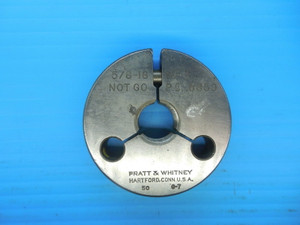 5/8 18 NF 3 THREAD RING GAGE .625 NO GO ONLY P.D. = .5859 INSPECTION TOOLING