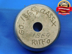 .1860 CL X MASTER PLAIN BORE RING GAGE .1875 -.0015 UNDERSIZE 3/16 4.724 mm .186 - JC2813AC4