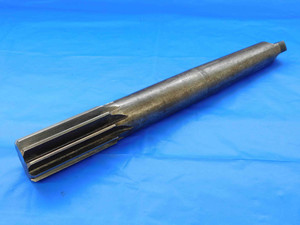 STANDARD TOOL CO. 1 3/8 OD HSS REAMER MT4 SHANK 10 FL 1.3750 ONSIZE 35 mm CNC - JC2871BJ3