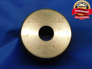 .3930 CL X MASTER PLAIN BORE RING GAGE .3906 +.0024 UNDERSIZE 25/64 10 mm .393 - JC2849AC4