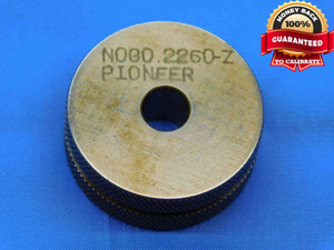 .2260 CL Z MASTER PLAIN BORE RING GAGE .2188 +.0072 OVERSIZE 7/32 5.740 mm .226 - JC2946BR3