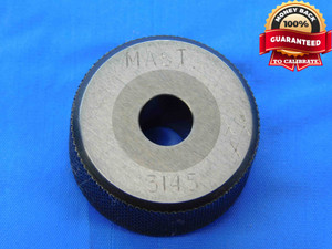 .3145 CL XXX CARBIDE MASTER PLAIN BORE RING GAGE .3125 +.0020 OVERSIZE 5/16 8 mm - JC2959BR3
