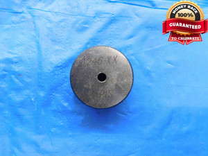 .1246 CLASS XX MASTER PLAIN BORE RING GAGE .1250 -.0004 UNDERSIZE 1/8 3 mm CHECK - BT3682AC4