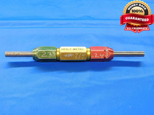 .2330 & .2430 PIN PLUG GAGE GO NO GO .2344 -.0014 UNDERSIZE 15/64 6 mm .233 .243 - JC3150AL4