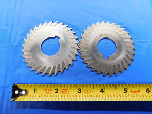 2 PCS MORSE 3" O.D. X 1/16 WIDTH X 1" PILOT SIDE MILLING CUTTER 30 T HSS CNC - BT3972BJ2