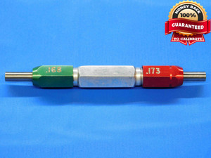 .1680 & .1730 CL Y PIN PLUG GAGE GO NO GO .1719 +.0011 11/64 4.267 mm .168 .173 - JC3092AL4