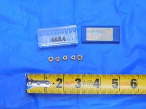 9pcs NEW KOMET W27201000464 W2720 BK4 TiN COATED CARBIDE TURNING INSERTS - AJ0689RDT