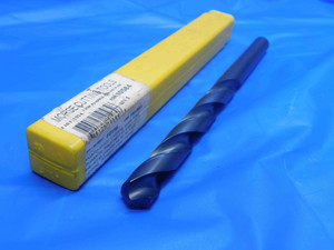 MORSE 17/32 O.D. HSS TAPER LENGTH TWIST DRILL BIT 0.525 SHANK 5" LOC .5312 USA - AJ0823LBR