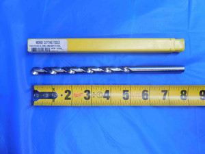 MORSE 13/32 O.D. HSS JOBBER TWIST DRILL BIT 0.4 SHANK 5.645 LOC 8" OAL .4062 - AJ0824LBR