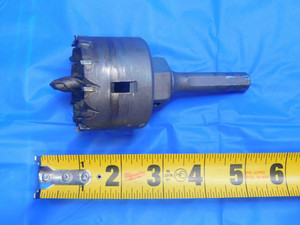 RELTON CARBIDE TIPPED HOLE CUTTER 2 1/4" DIAMETER 1/2 SHANK MADE IN USA 2.250 - AJ0848AU4