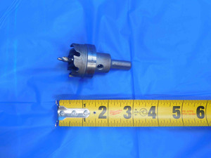 IDEAL CARBIDE TIPPED HOLE CUTTER 1 - 3/8 35mm DIAMETER .390 SHANK MADE IN USA - AJ0842AU4