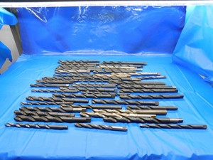 LOT OF HSS TWIST DRILL BITS VARIOUS SIZES SEE PICTURES STRAIGHT SHANKS 2 FLUTES - BT4160BJ3